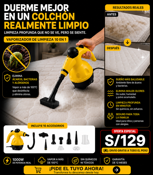 vaporizador de limpieza profunda