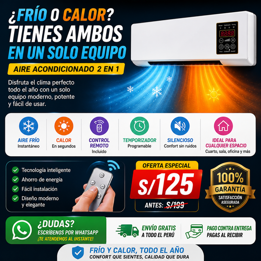 CALEFACTOR 2 EN 1 FRIO Y CALIENTE