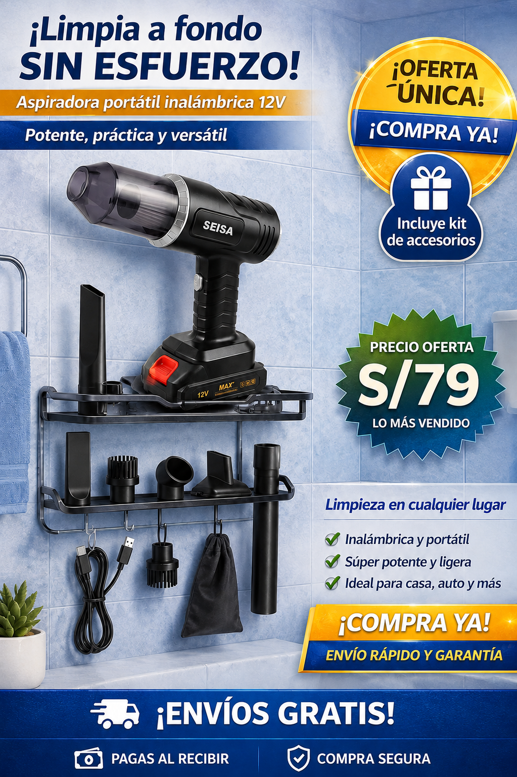 MINI ASPIRADORA PARA AUTO