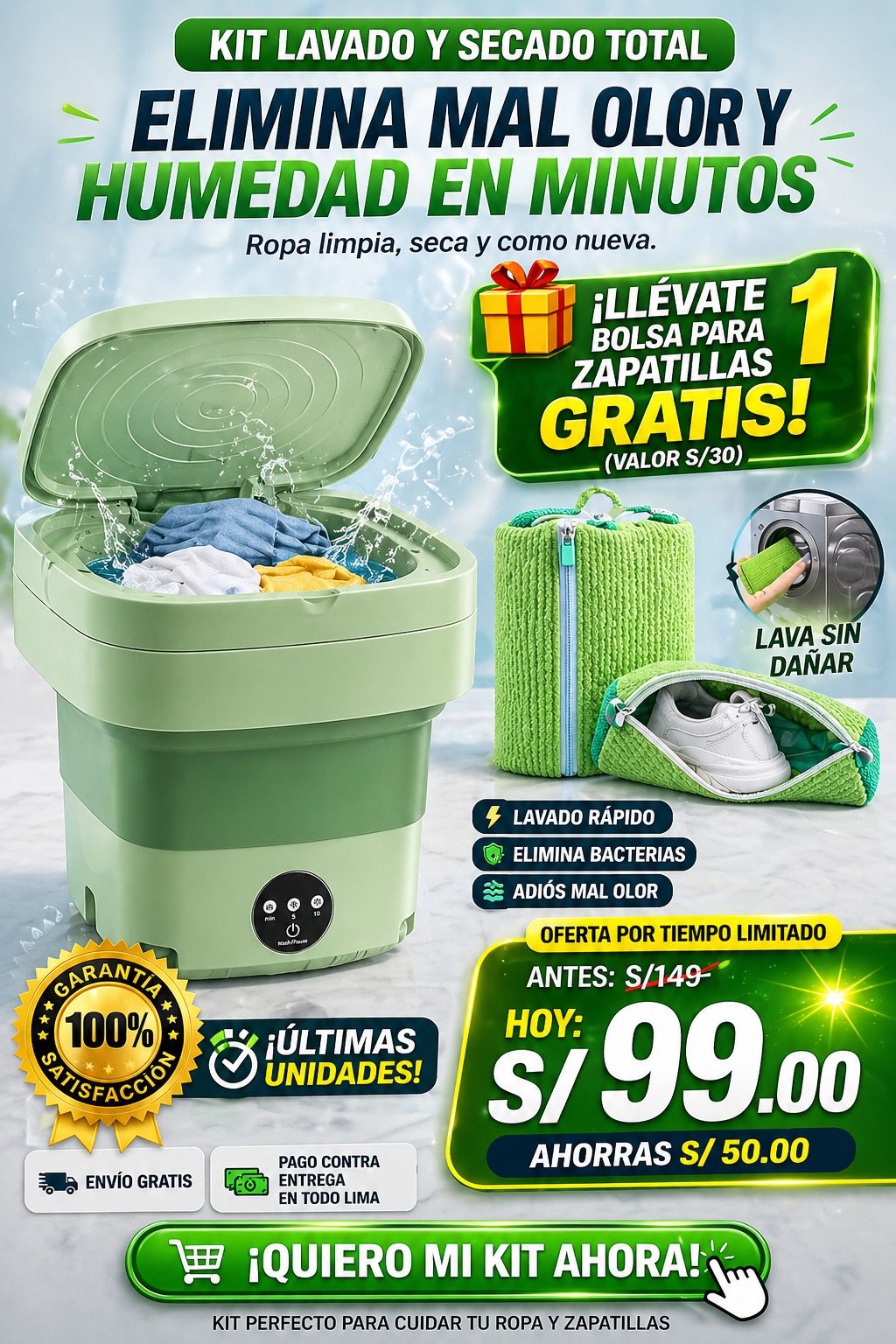 MINI LAVADORA PORTATIL 3KG